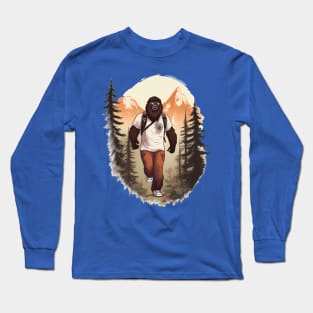 Dope Sasquatch in Nature Long Sleeve T-Shirt